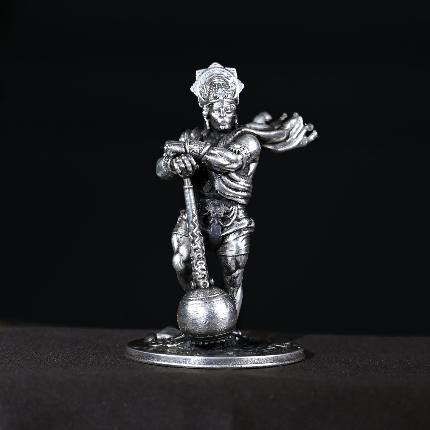 25gms Pure Silver Bahubali Hanuman Car Dashboard