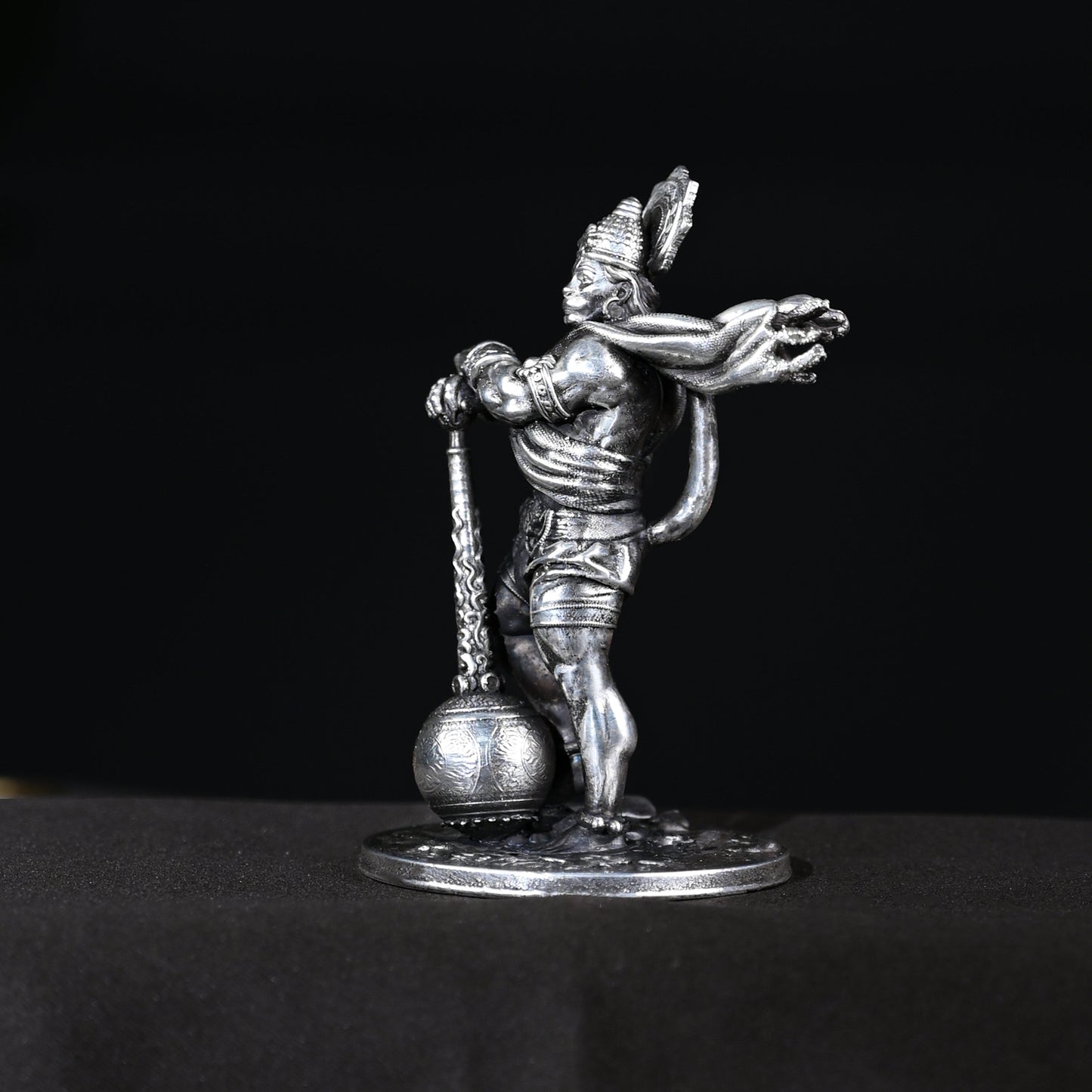 25gms Pure Silver Bahubali Hanuman Car Dashboard