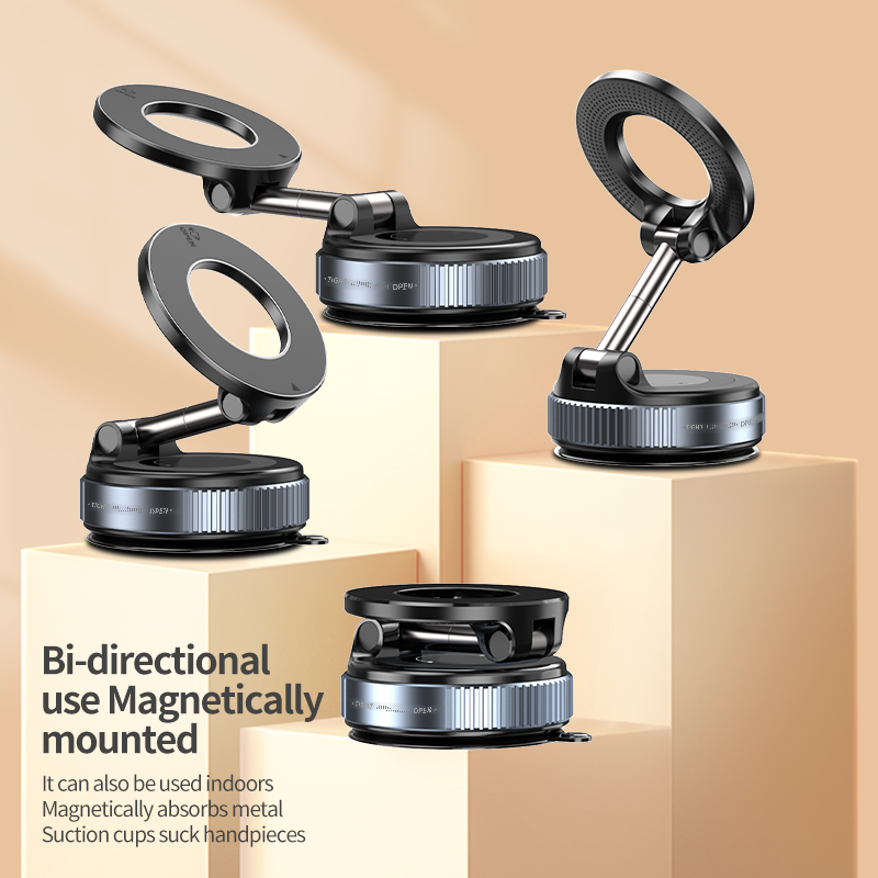 360-Degree Rotating Magnetic Adjustable Height Phone Holder