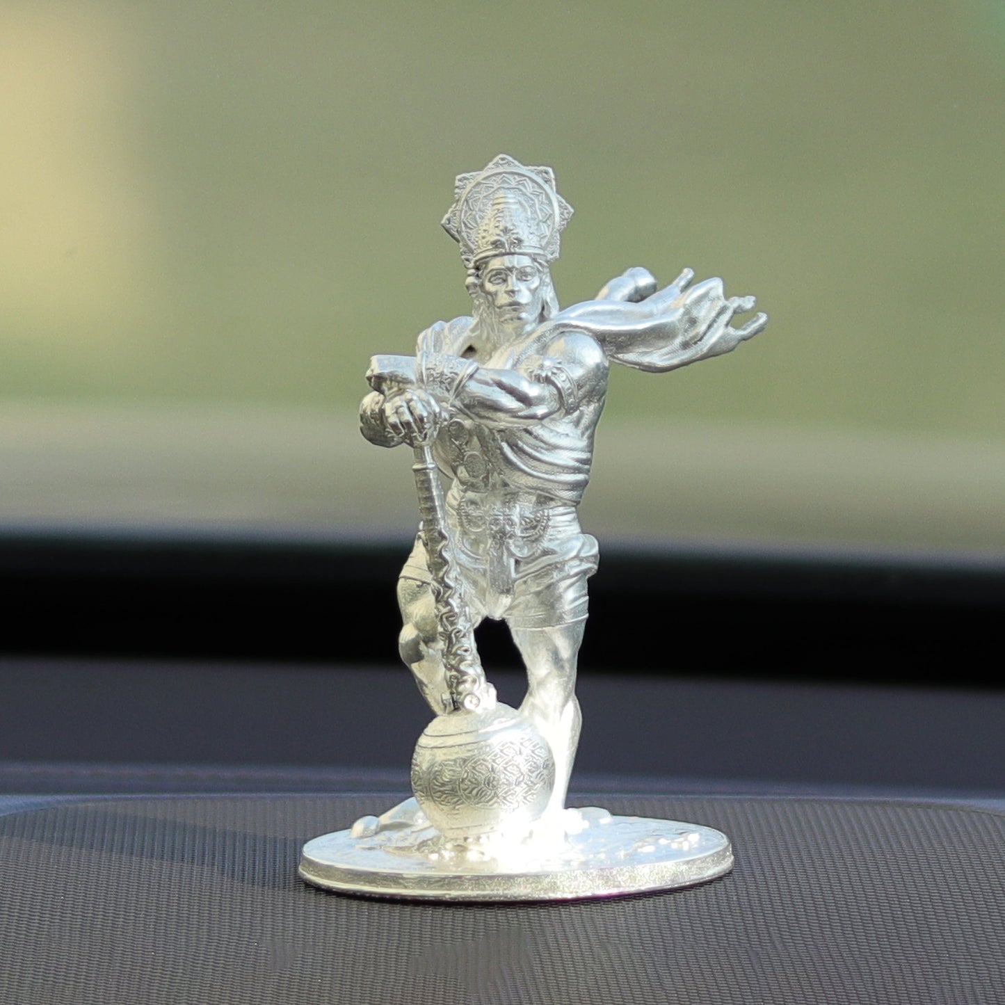 25gms Pure Silver Bahubali Hanuman Car Dashboard