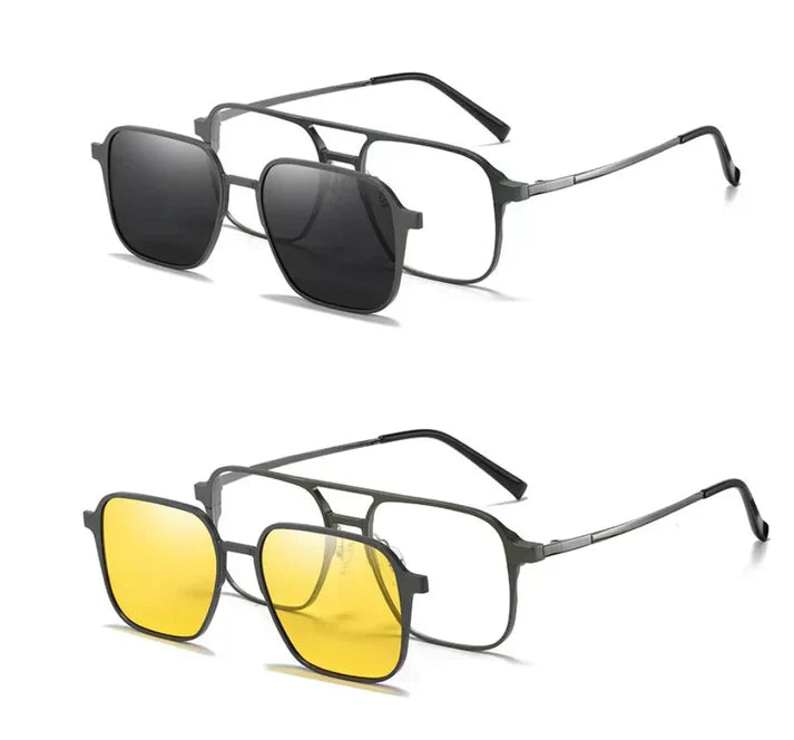 Magnetic POLARIZED SUNGLASSES | Lightweight Design (6-in-1 Versatility)