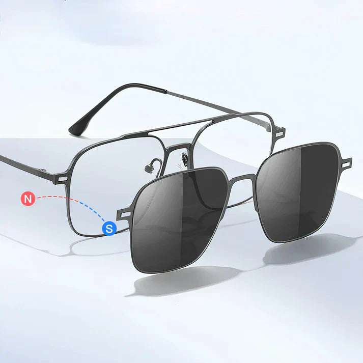Magnetic POLARIZED SUNGLASSES | Lightweight Design (6-in-1 Versatility)