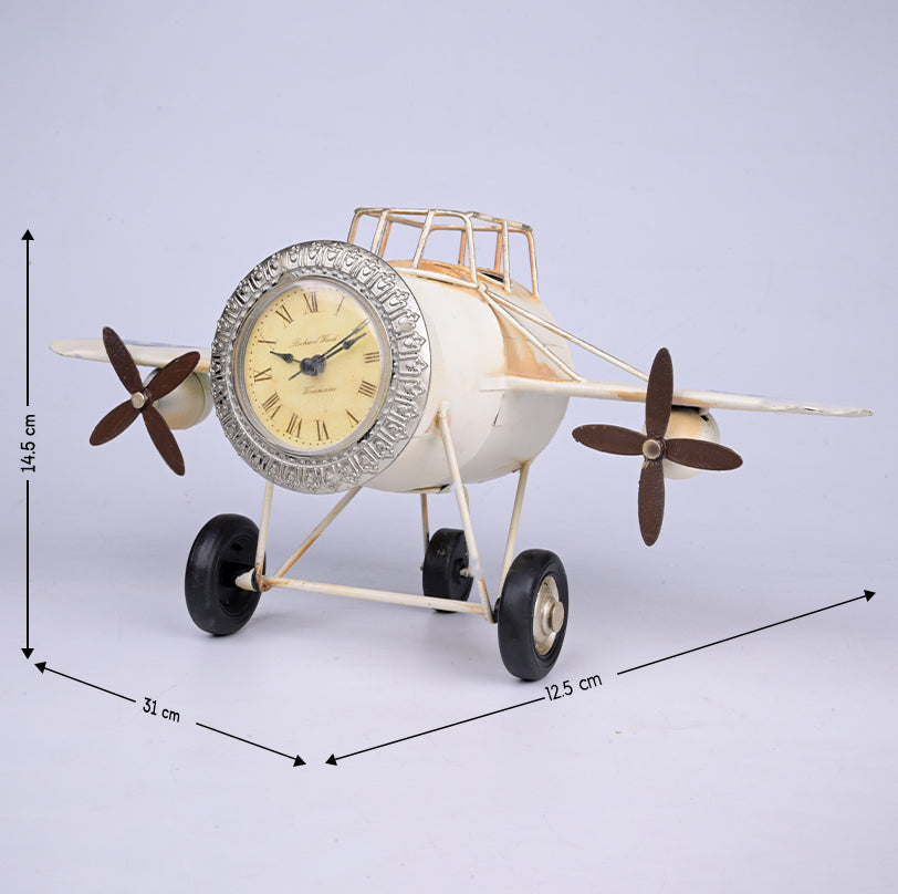 Vintage Airplane Clock