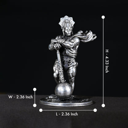 25gms  Pure Silver Bahubali Hanuman Car Dashboard