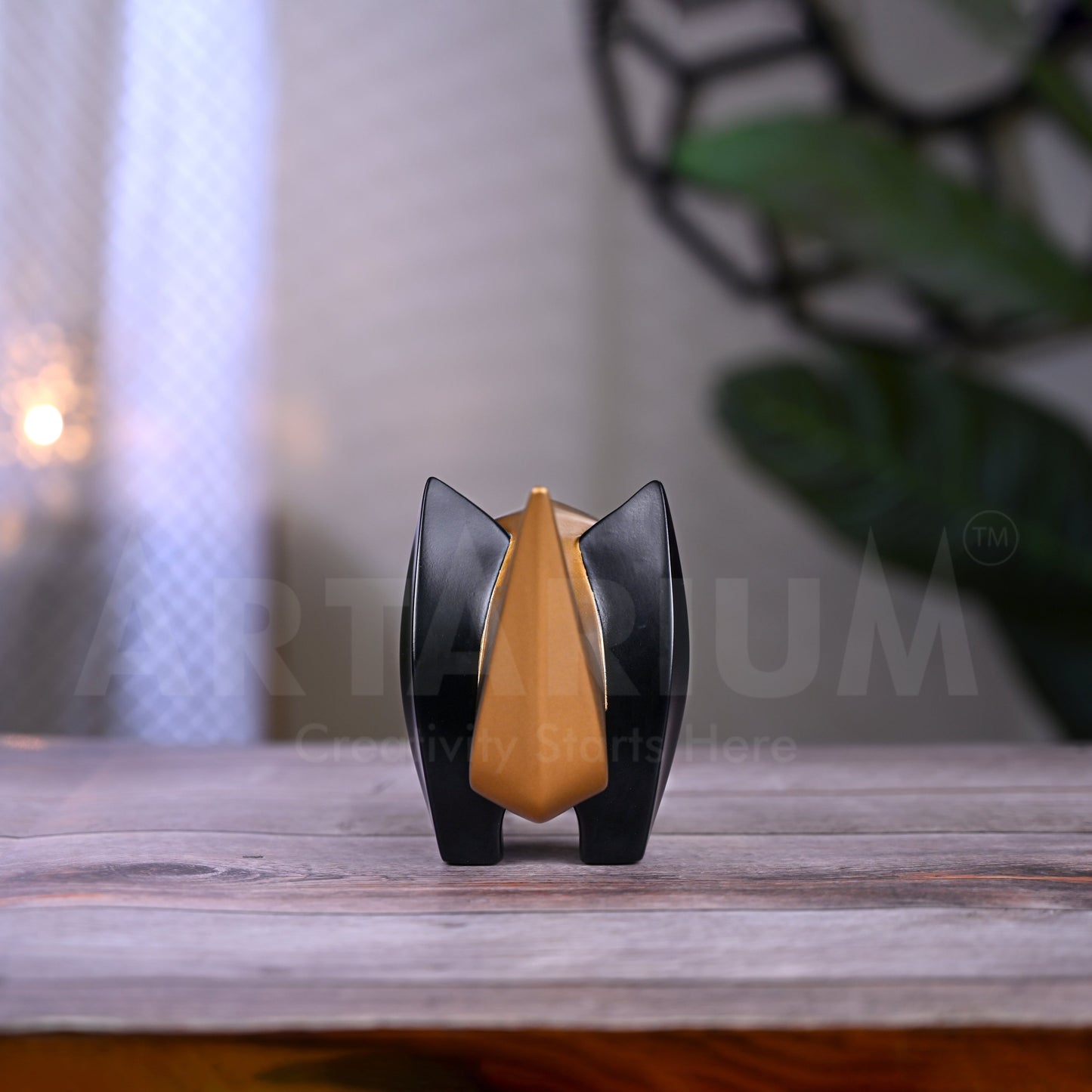Abstract Art Rhino Figurine