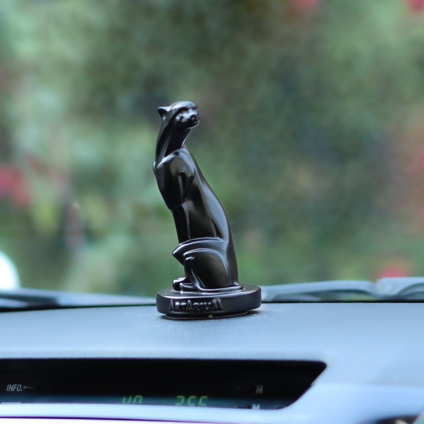 Sitting Panther Figurine Car Dashboard