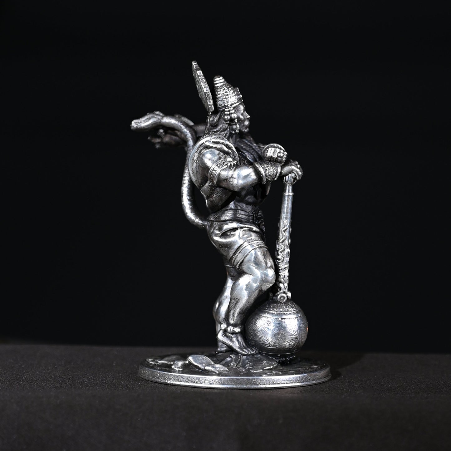 25gms  Pure Silver Bahubali Hanuman Car Dashboard