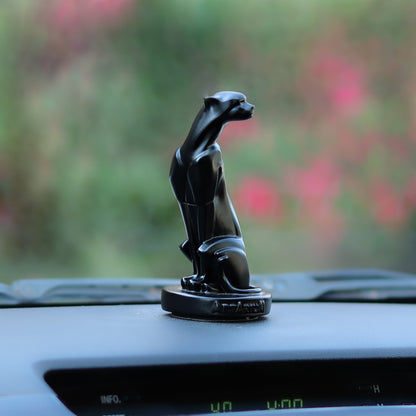 Sitting Panther Figurine Car Dashboard