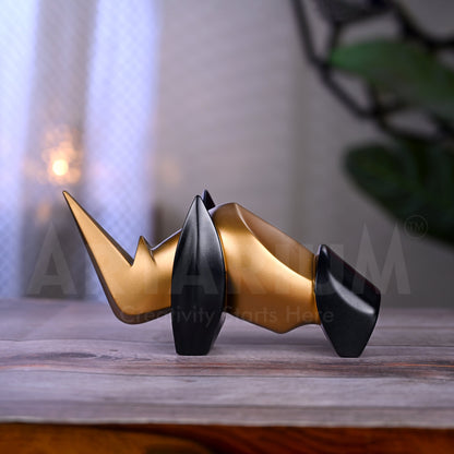 Abstract Art Rhino Figurine
