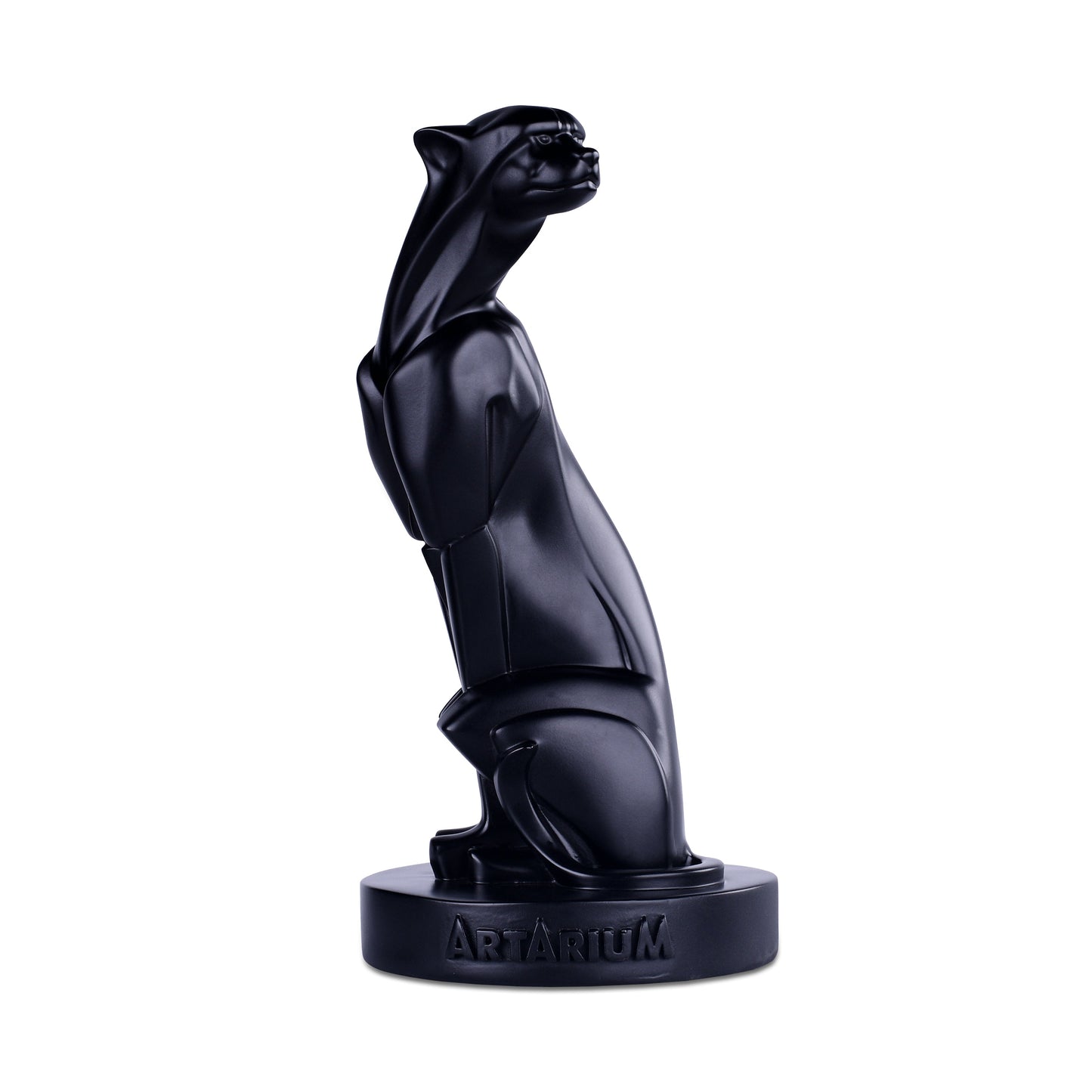 Abstract Art Sitting Panther Figurine