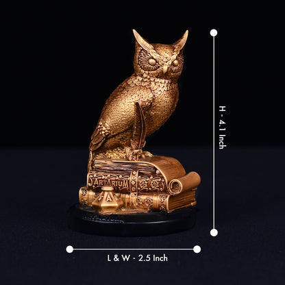 Antique Owl of Wisdom Car Dashboard