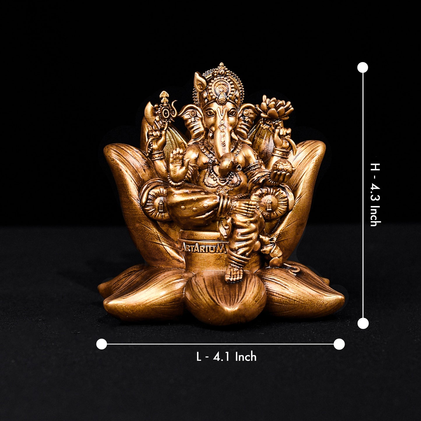 Padma Ganesha Idol 4 Inch