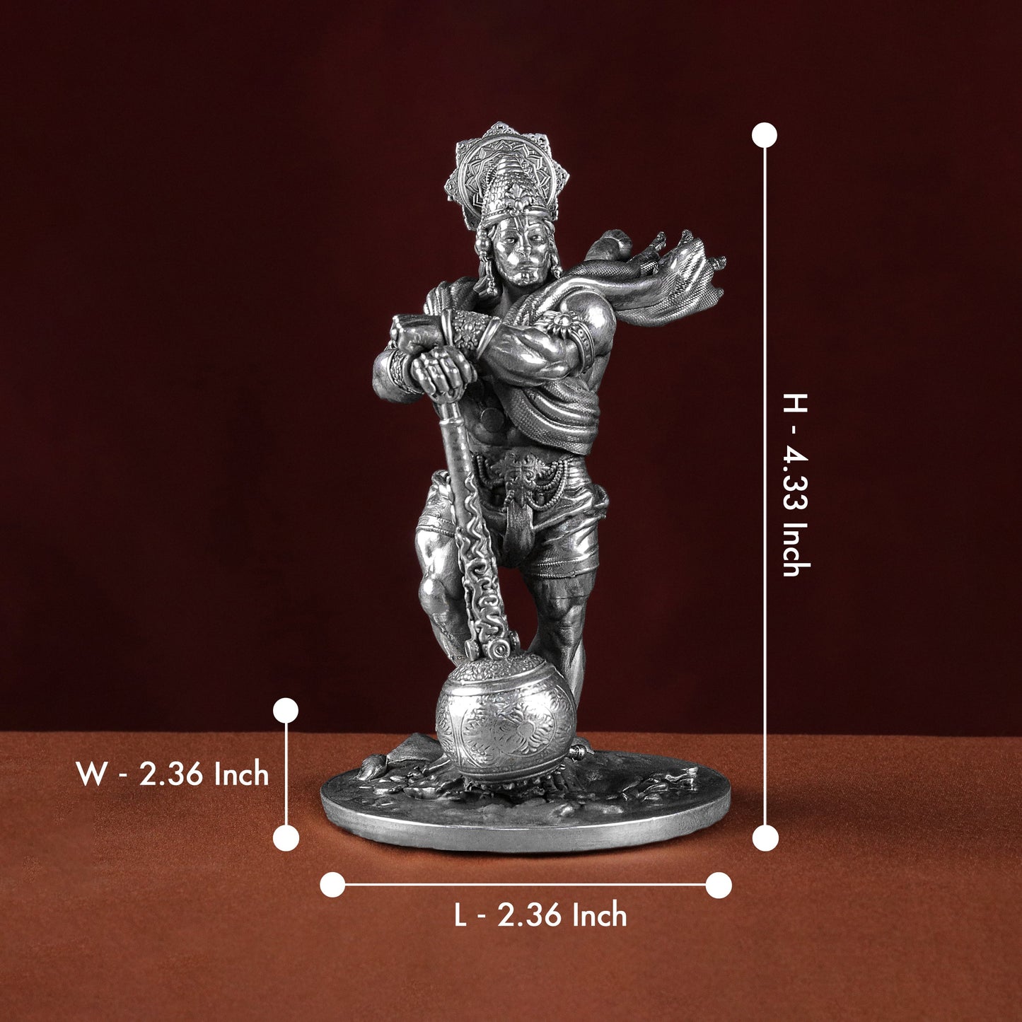 Bahubali Hanuman 25 - 30 Gm Pure Silver