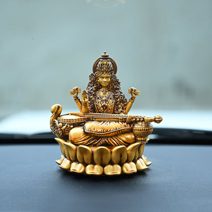 Veena Vadini Saraswati (Lotus) Car dashboard