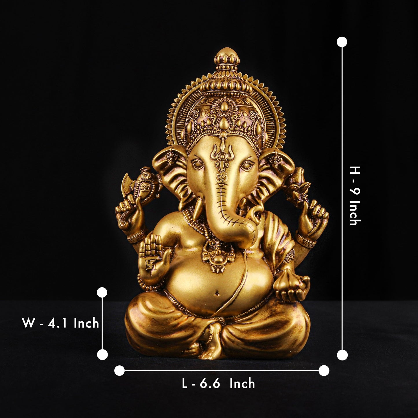 Vighnaharta Lord Ganesha (9 inch)