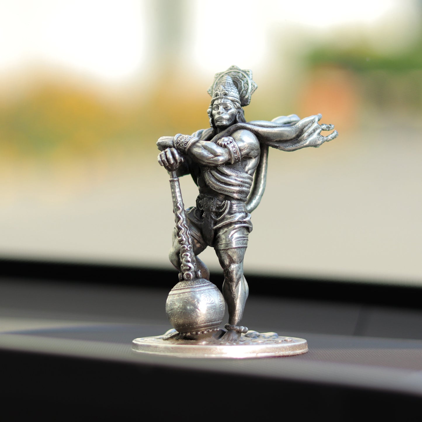 25gms  Pure Silver Bahubali Hanuman Car Dashboard