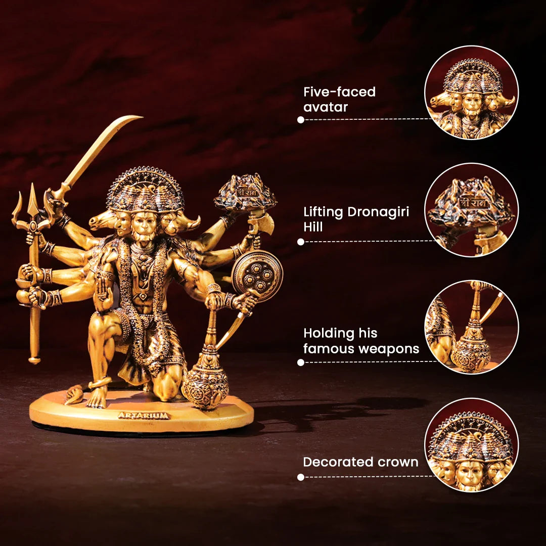 Panchmukhi Hanuman Statue (6 Inches)