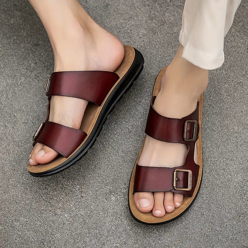 New Adjustable Buckle Slip-On Sandals