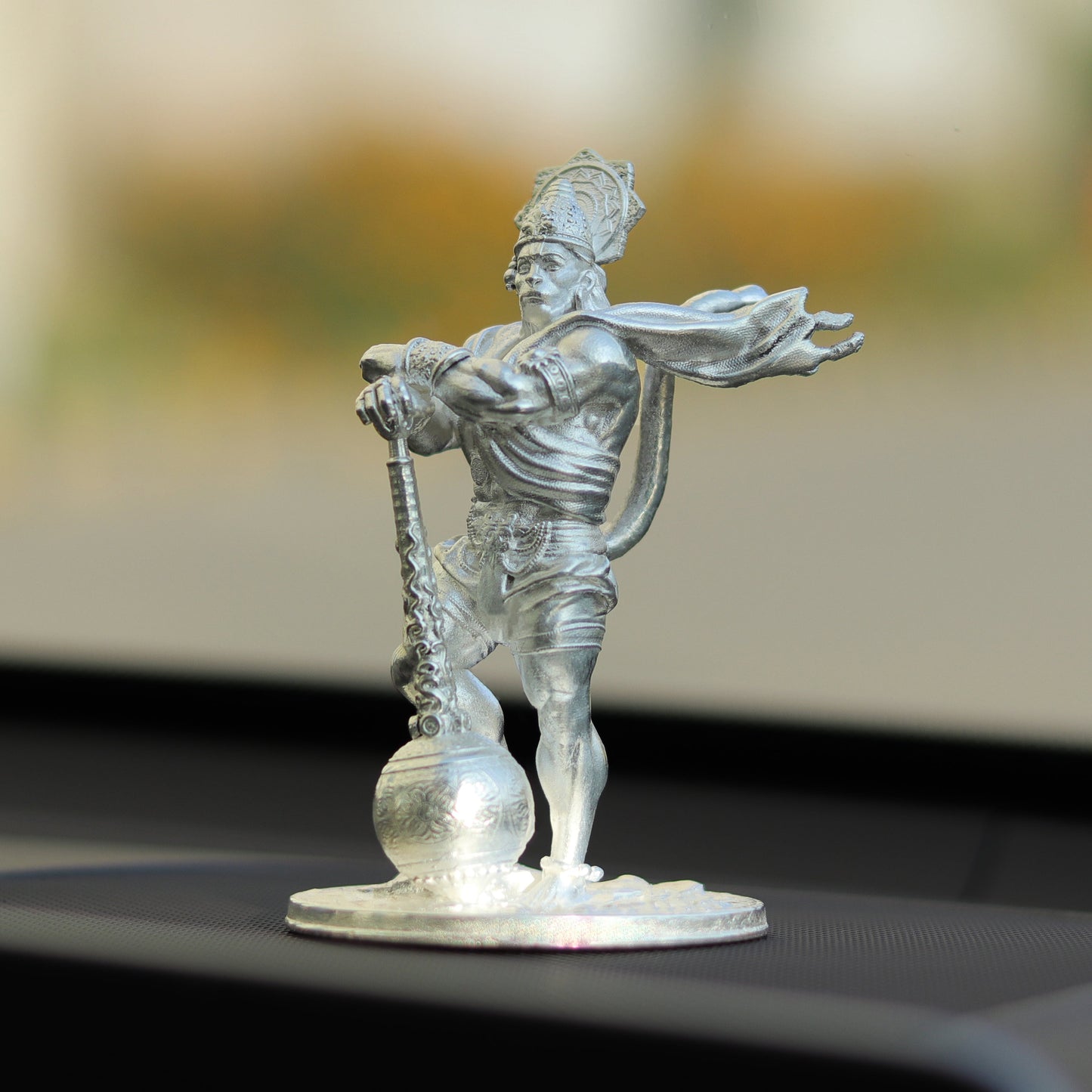 25gms  Pure Silver Bahubali Hanuman Car Dashboard