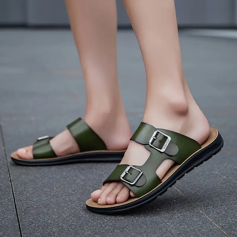 New Adjustable Buckle Slip-On Sandals