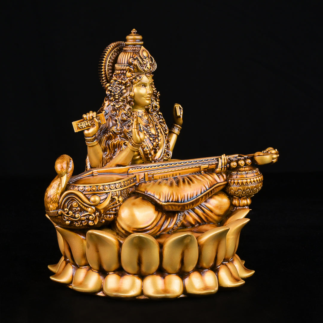 Veena Vadini Saraswati (Lotus) Car dashboard