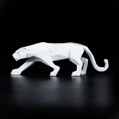 Modern Art Geometric Jaguar Figurine