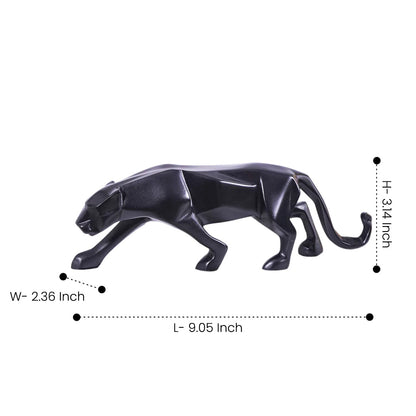 Modern Art Geometric Jaguar Figurine