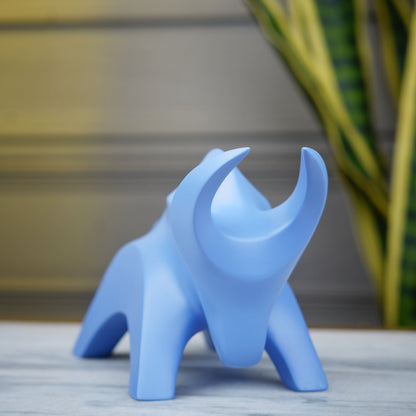 Stylized Charging Bull Figurine