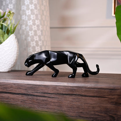 Modern Art Geometric Jaguar Figurine