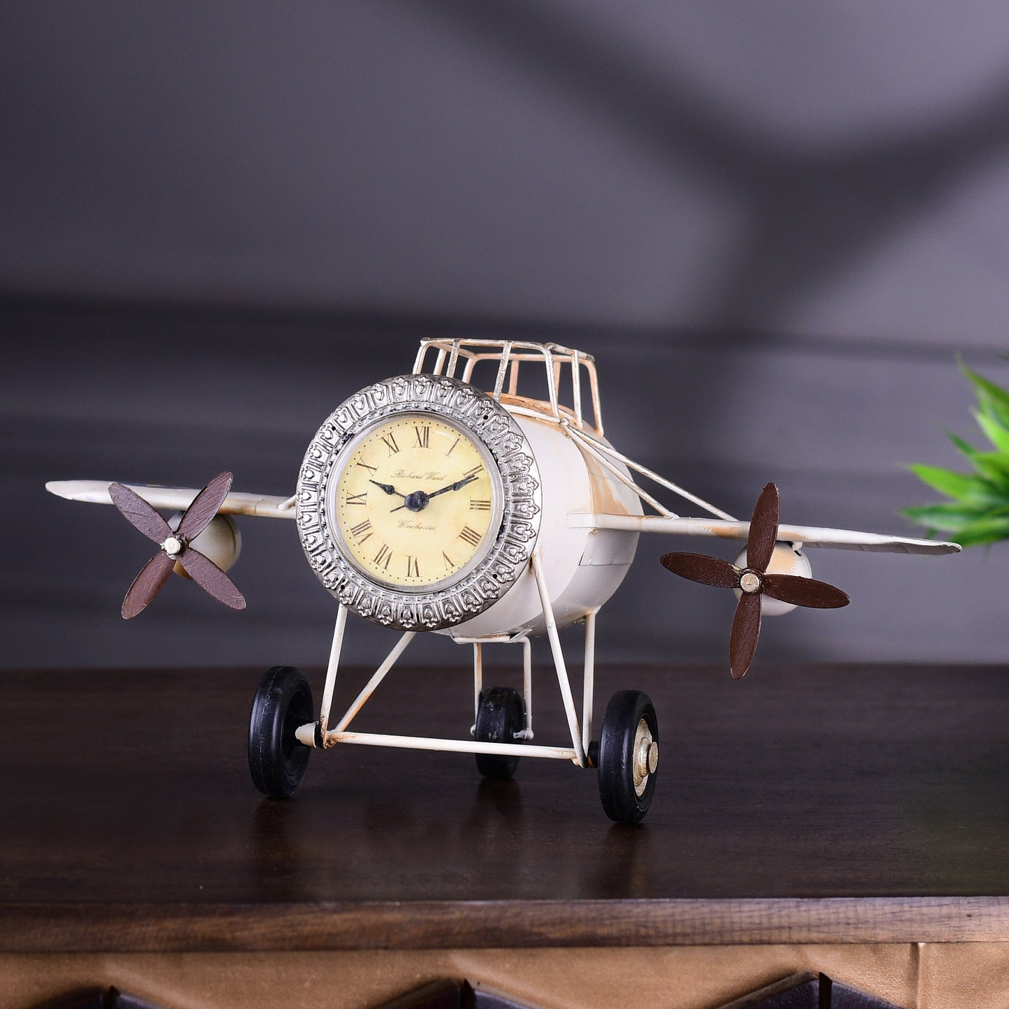 Vintage Airplane Clock