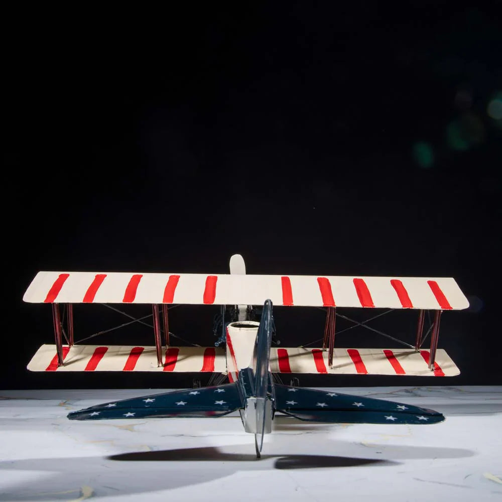 Large Vintage Airplane Metal Model