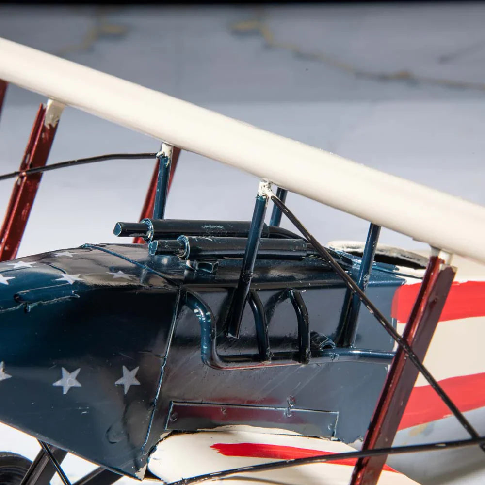 Large Vintage Airplane Metal Model