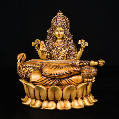 Veena Vadini Saraswati (Lotus)