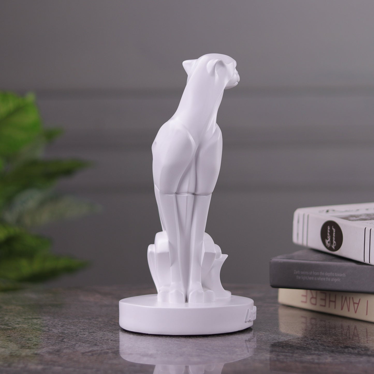 Abstract Art Sitting Panther Figurine