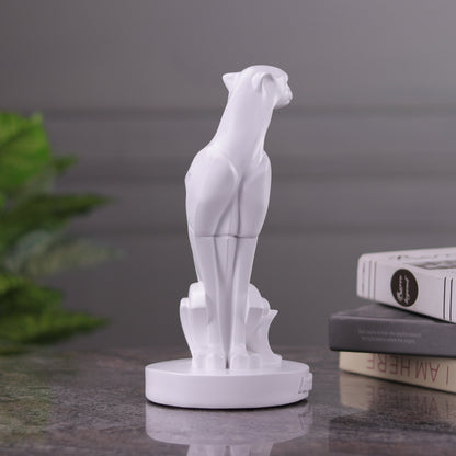 Abstract Art Sitting Panther Figurine