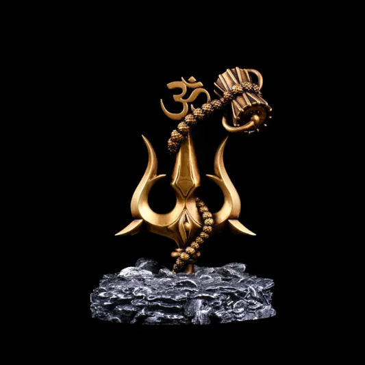 Lord Shiva Trishul With Damru