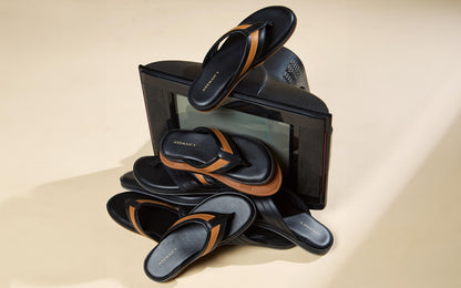 Indo-Western Flips : Black-Tan