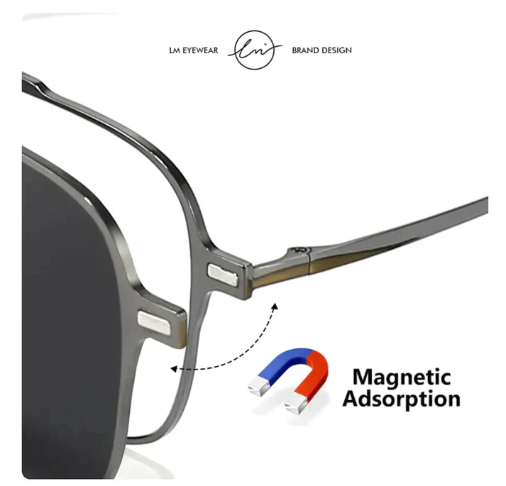 Magnetic POLARIZED SUNGLASSES | Lightweight Design (6-in-1 Versatility)