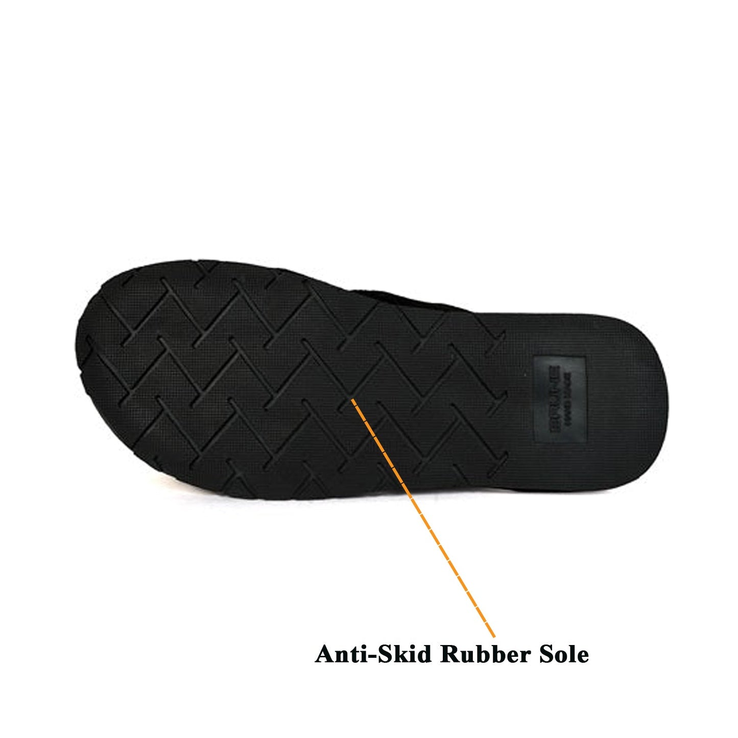 Black Velvet Strap White Leather Slide-in Slippers