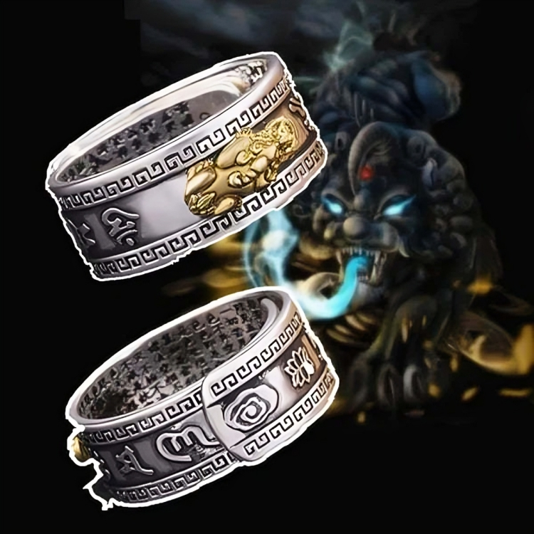 Authentic Fengshui Pixiu God Wealth Mantra Ring