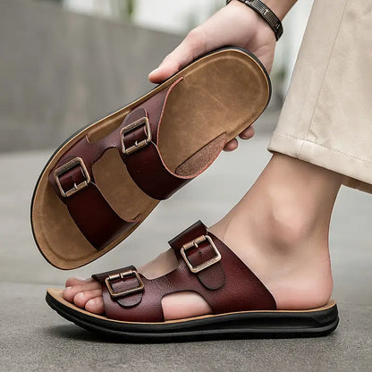 New Adjustable Buckle Slip-On Sandals