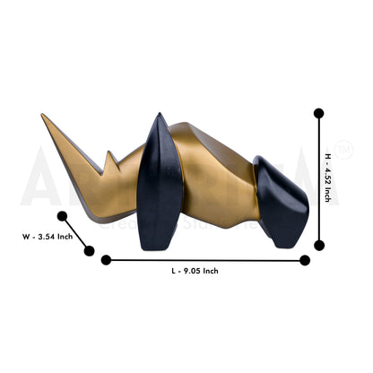 Abstract Art Rhino Figurine