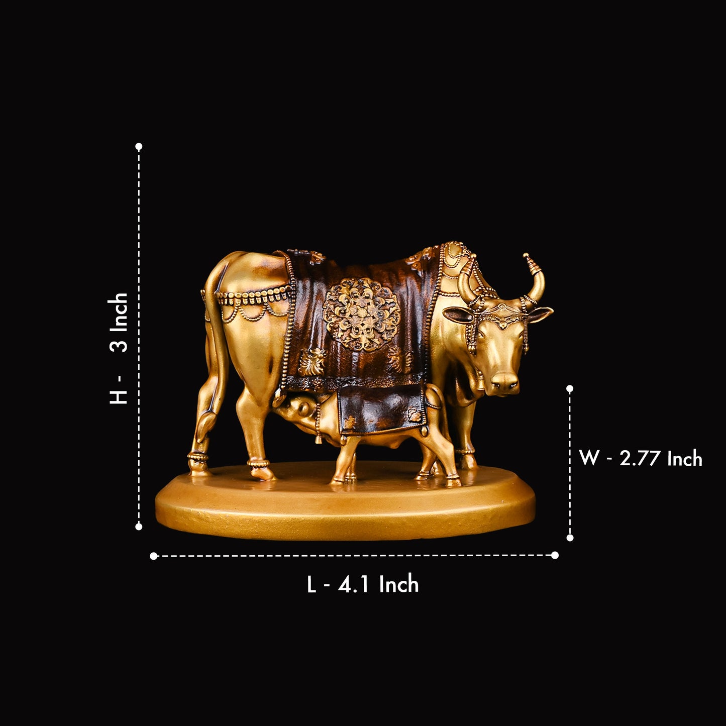 Kamdhenu Cow Car Dashboard