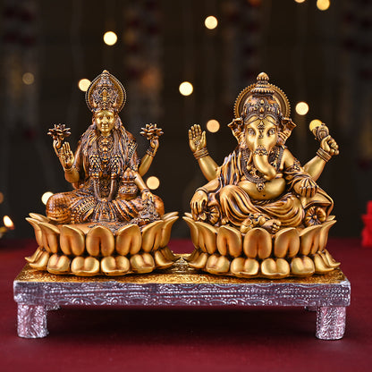 Dhanlaxmi Ganpati Bappa Murti (Lotus)