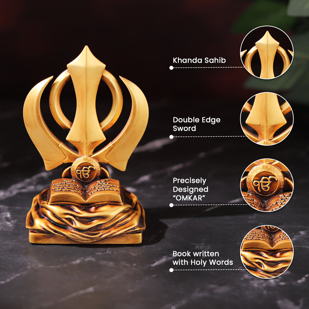 Khanda Sahib for Car Dashboard