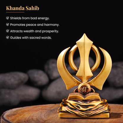 Khanda Sahib for Car Dashboard