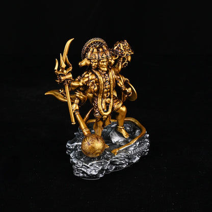 Standing Panchmukhi Hanuman Car Dashboard Idol