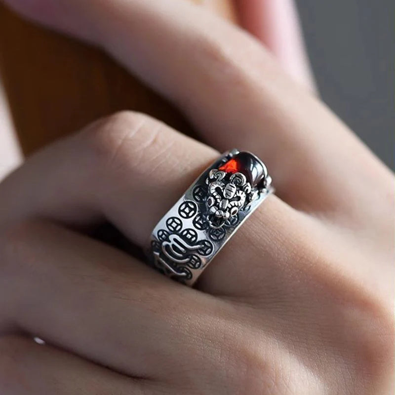 Authentic Fengshui Pixiu God Wealth Mantra Ring